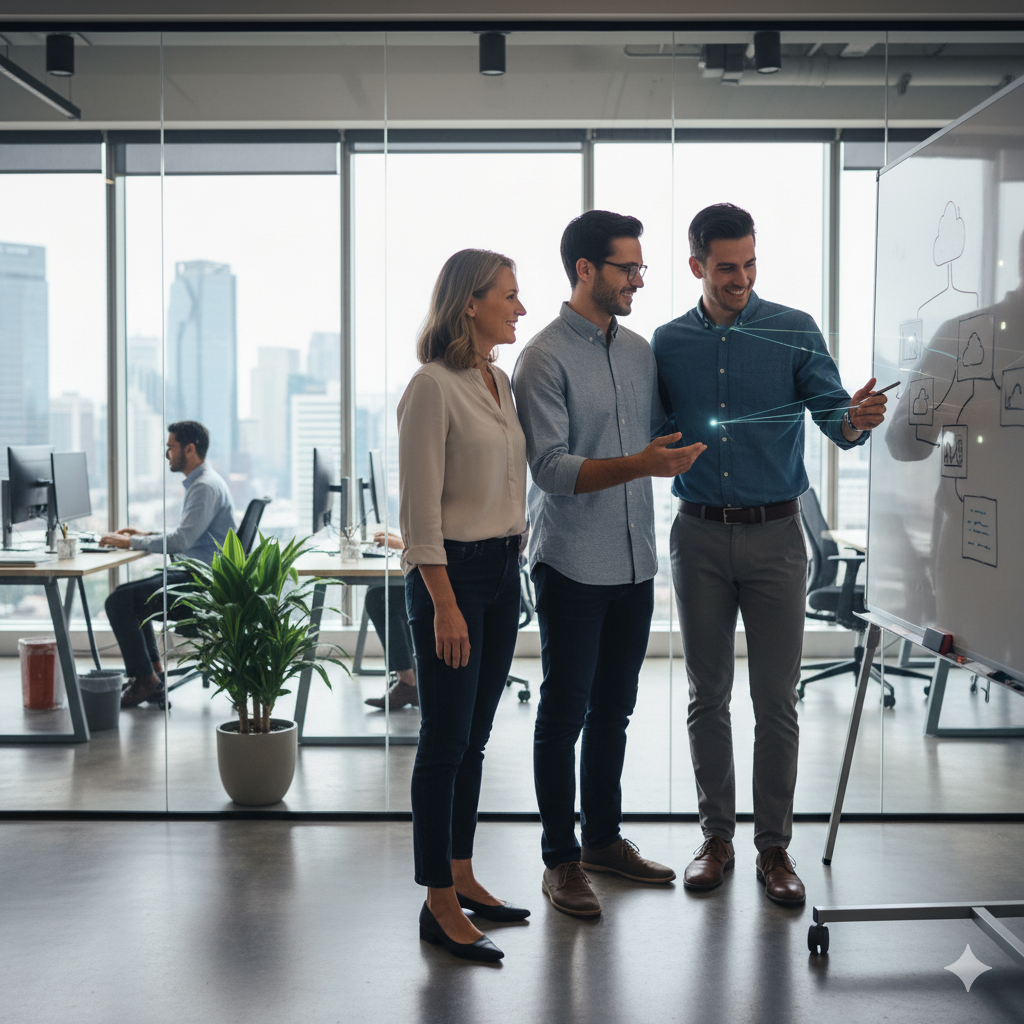 Team of Binardesk IT experts providing IT support and IT management