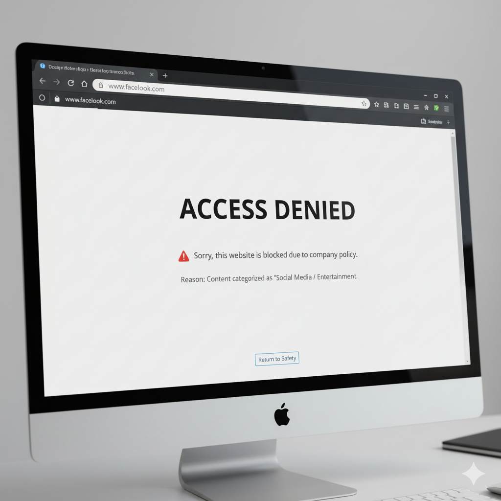 Internet Content Filtering Illustration